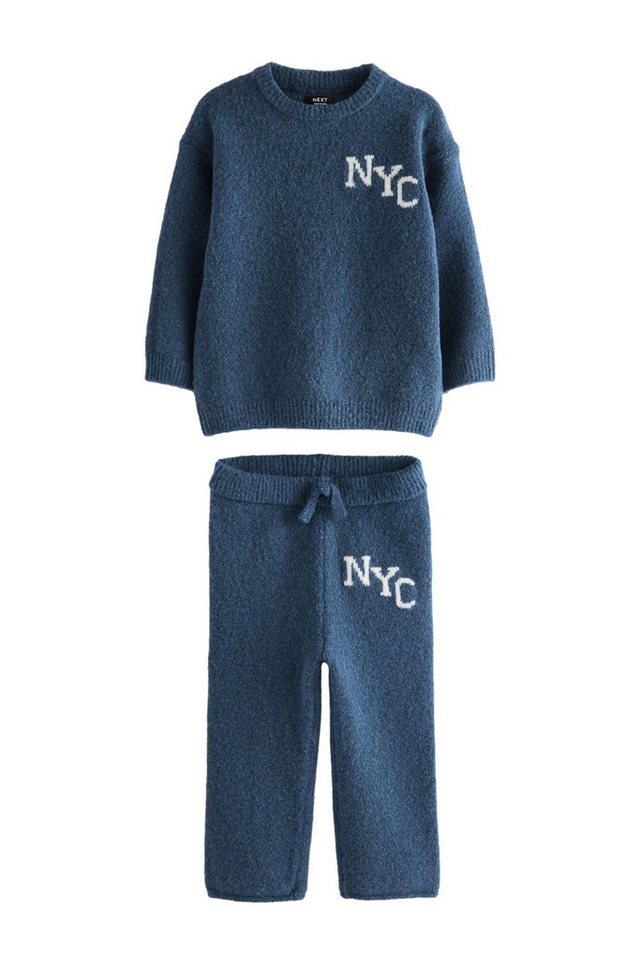 Next Sweatanzug Gestrickter Jogginganzug NYC College-Look (2-tlg) Bild 2