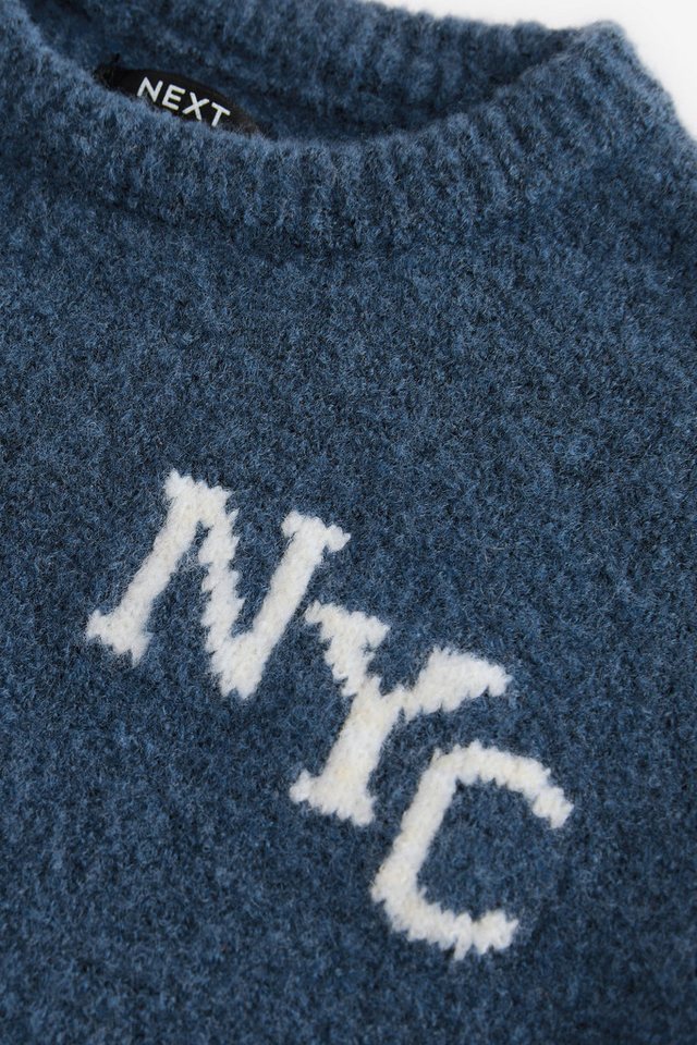 Next Sweatanzug Gestrickter Jogginganzug NYC College-Look (2-tlg) Bild 5