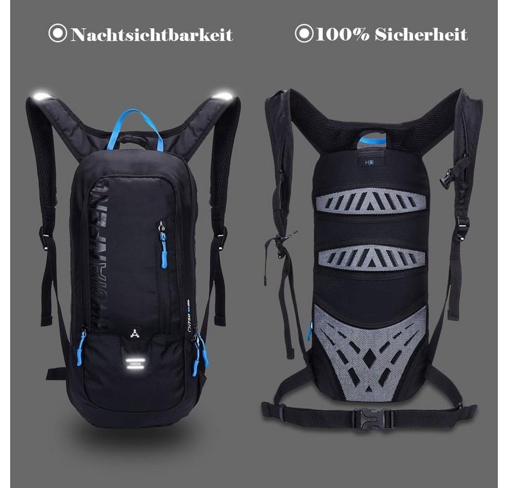 AFKSMILE Fahrradrucksack Kleiner Fahrradrucksack Trinkrucksack Wasserdicht Rucksäcke fürWandern, Sportrucksack Ultraleicht Fahrrad Rücksack für Klettern Fahrradfahren Bild 3