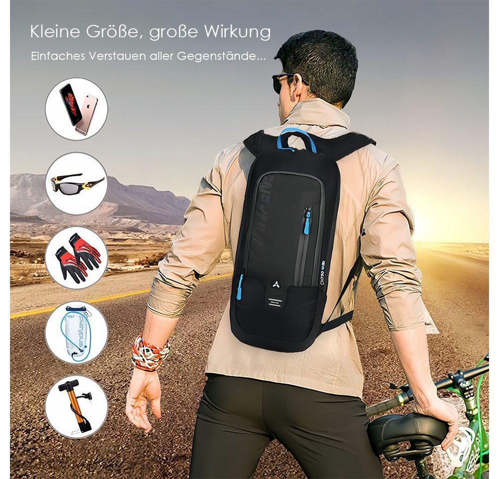 AFKSMILE Fahrradrucksack Kleiner Fahrradrucksack Trinkrucksack Wasserdicht Rucksäcke fürWandern, Sportrucksack Ultraleicht Fahrrad Rücksack für Klettern Fahrradfahren Bild 4