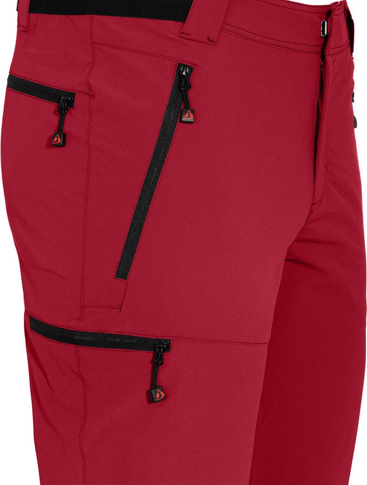 Bergson Outdoorhose ARRESÖ COMFORT (slim) Herren Wanderhose, leicht, strapazierfähig, Langgrößen, rot Bild 4