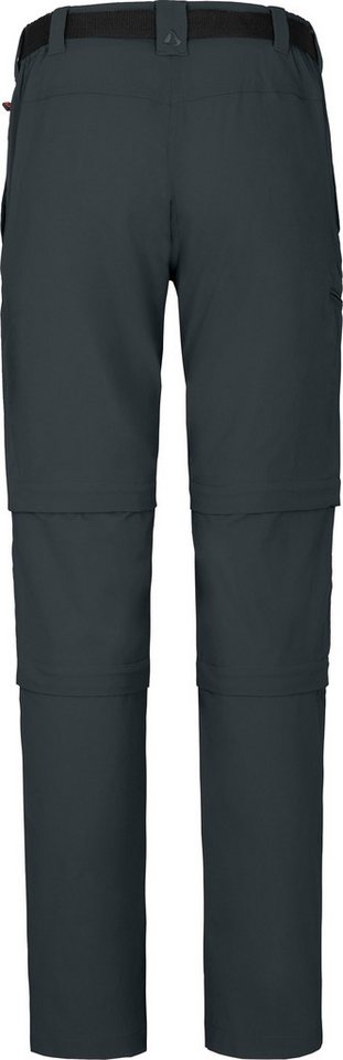 Bergson Outdoorhose NARRABEEN Doppel Zipp-Off Damen Wanderhose, vielseitig pflegeleicht, Normalgrößen, dunkel grau Bild 5