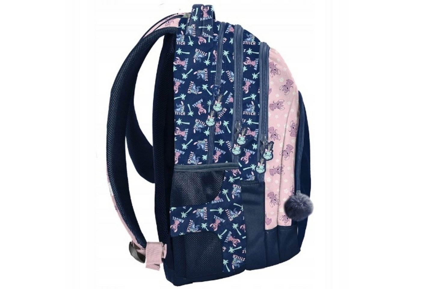 PASO Schulrucksack Disney Stitch Schulrucksack Mädchen PASO 3 Fächer Klasse 4–6 (1-tlg) Bild 2
