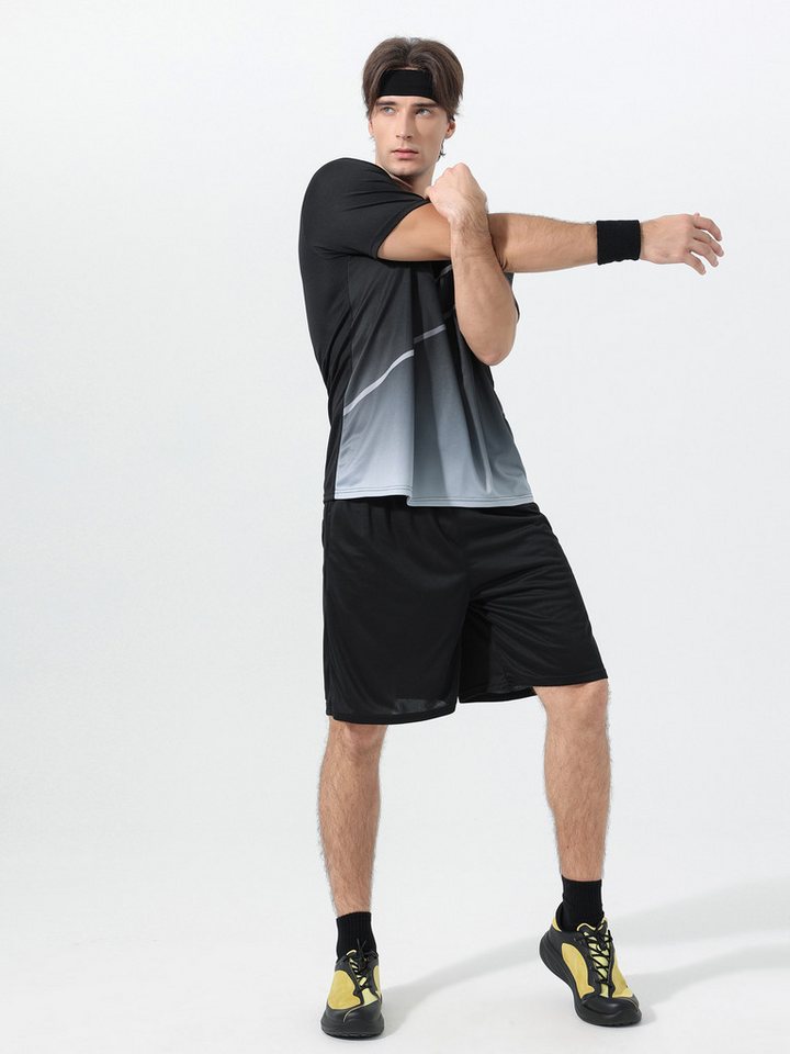 YOUTHUP Sportanzug, Herren Trainingsanzug mit Farbblockung Sportlicher Stil Bild 3