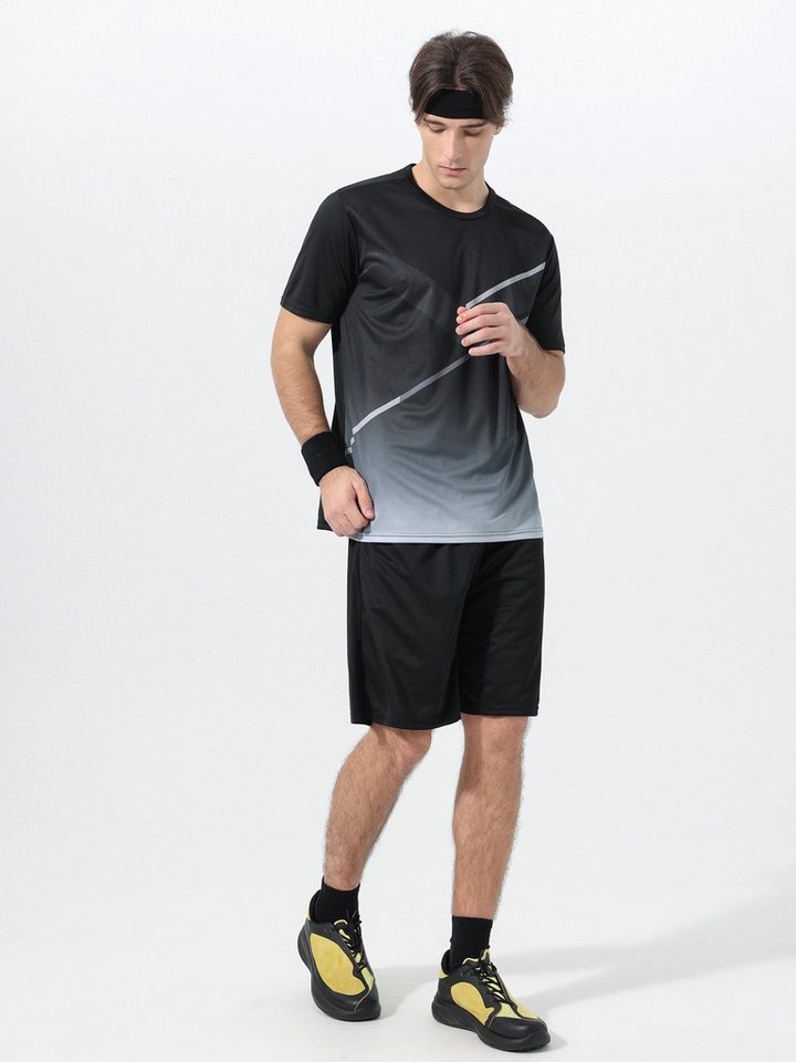 YOUTHUP Sportanzug, Herren Trainingsanzug mit Farbblockung Sportlicher Stil Bild 4