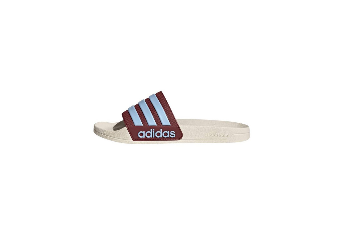 adidas Performance Adilette Shower 3-Streifen creamweiss/weinrot Herren Badeschuh Bild 2