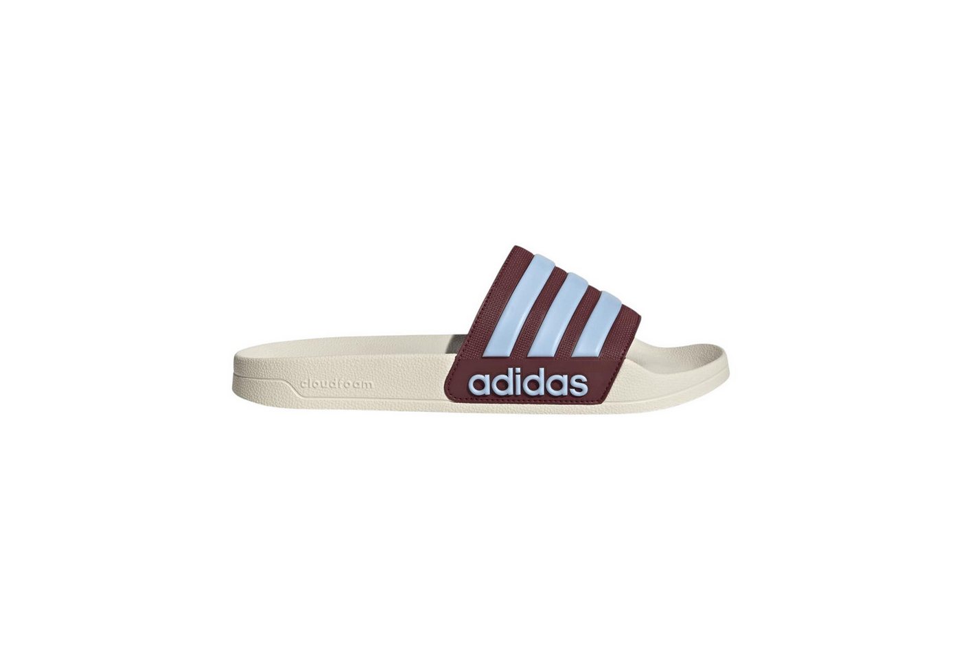 adidas Performance Adilette Shower 3-Streifen creamweiss/weinrot Herren Badeschuh Bild 3