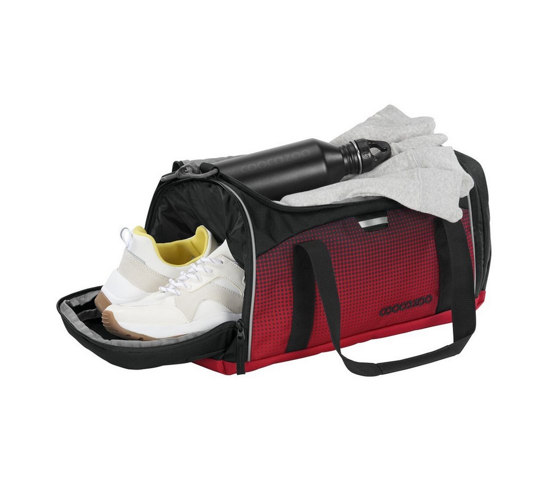 coocazoo Schulrucksack Blazing Fire, Sporttasche, Turbeutel Geldbörse (3-tlg)