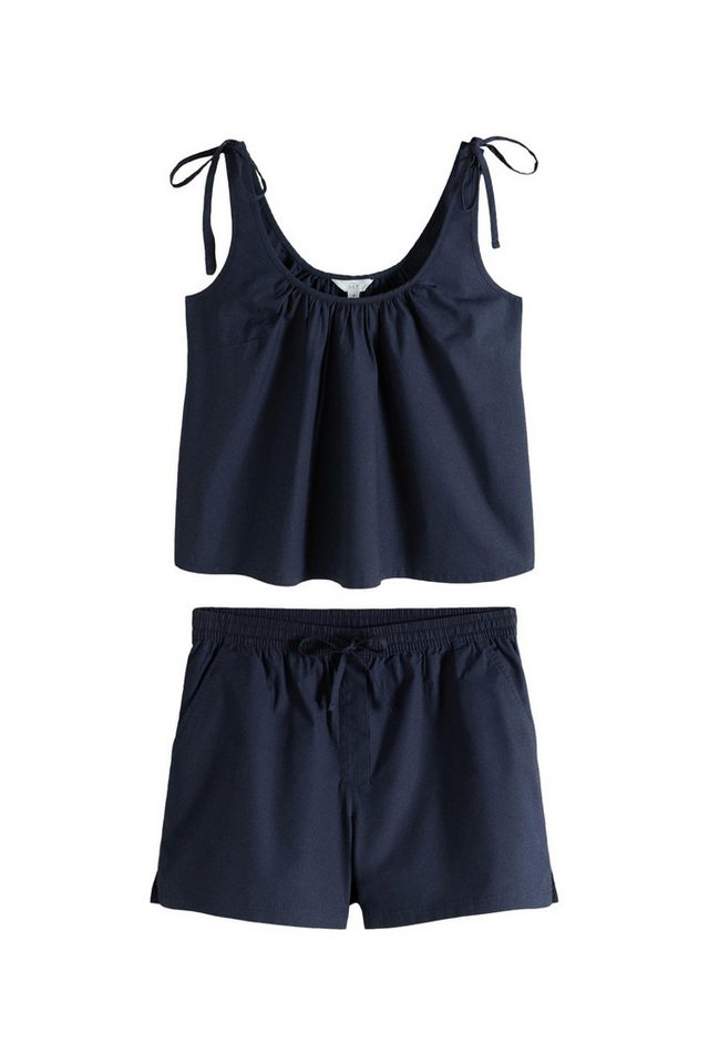 The Set Freizeitanzug The Set Top mit gebundener Schulter und Shorts (2-tlg)
