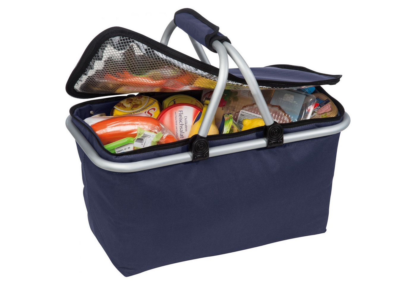 Easy Gifts Einkaufskorb Einkaufskorb mit Kühlfunktion / Kühltasche / Farbe: dunkelblau