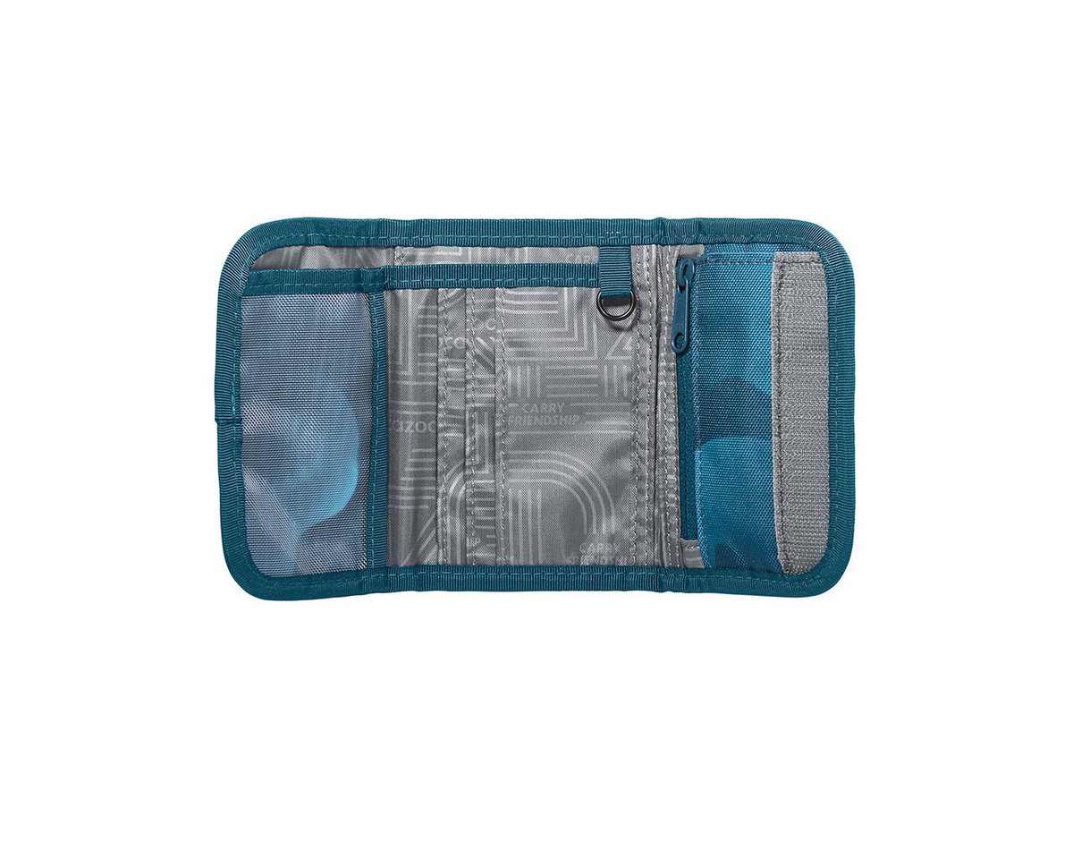 coocazoo Schulranzen Geldbeutel Aqua Flow (1 Stück), Geldbörse, Portmonee, Portemonnaie
