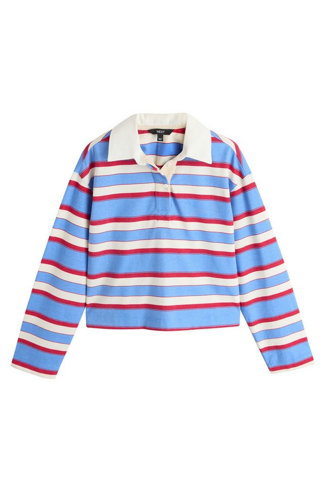 Next Rugbyshirt Langärmeliges Rugby-Top mit Kragen (1-tlg) Bild 5