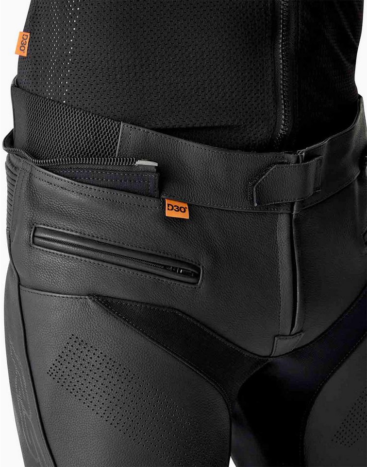 RST Motorradhose S1 D3O perforierte Motorrad Lederhose Verbindungsreißverschluss,Hüftprotektoren enthalten,Knieprotektor Bild 4