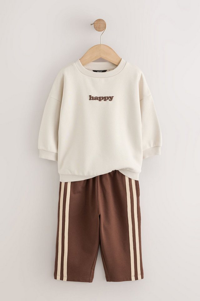 Next Sweatanzug Rundhals-Sweatshirt mit Print und Jogginghose (2-tlg) Bild 5