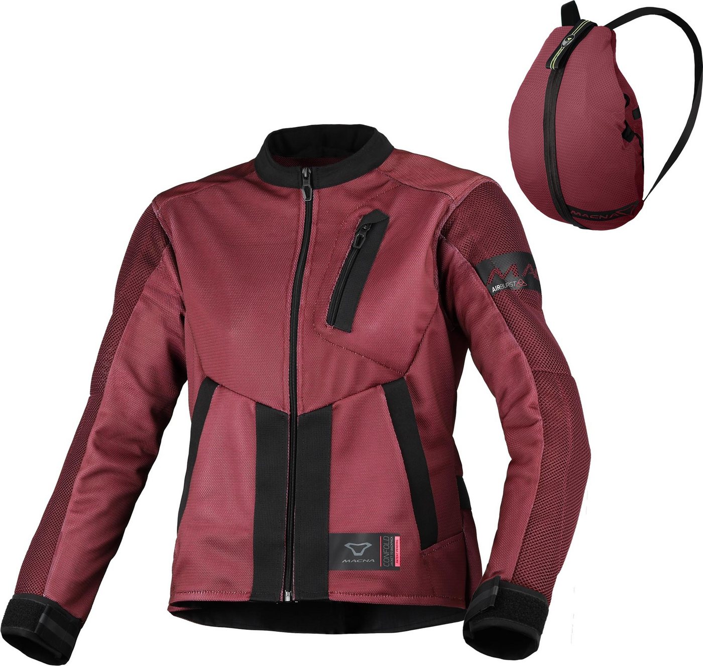 Macna Motorradjacke Torida Damen Motorrad Textiljacke Belüftet belüftet protektoren reißverschluss Bild 3
