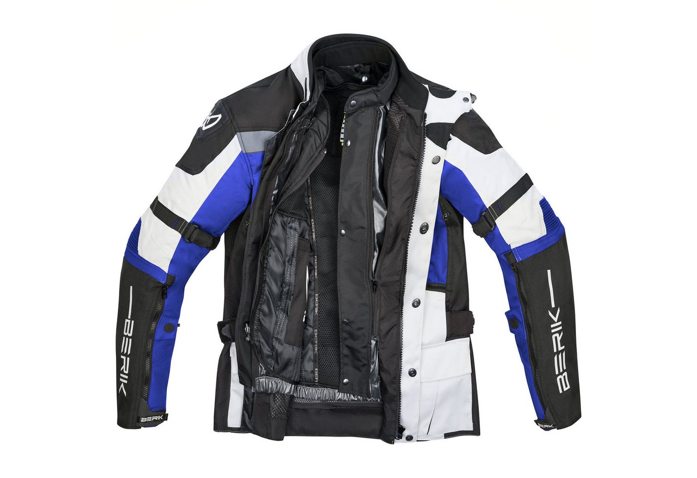 Berik Motorradjacke Ferpho wasserdichte Motorrad Textiljacke Verbindungsreißverschluss,Ellenbogenprotektoren enthalten,herausn Bild 3