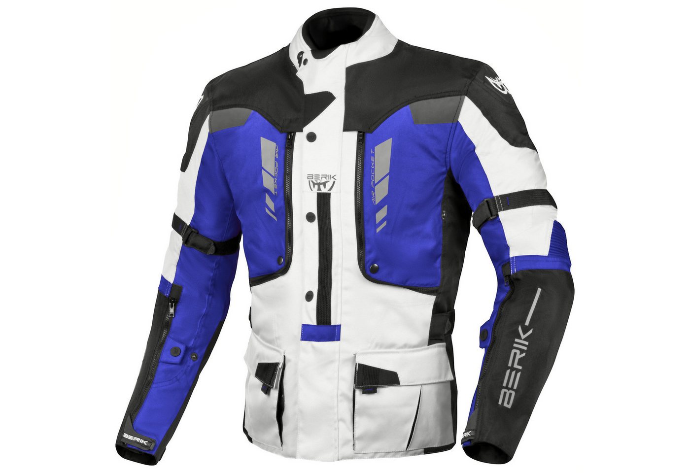 Berik Motorradjacke Ferpho wasserdichte Motorrad Textiljacke Verbindungsreißverschluss,Ellenbogenprotektoren enthalten,herausn Bild 4