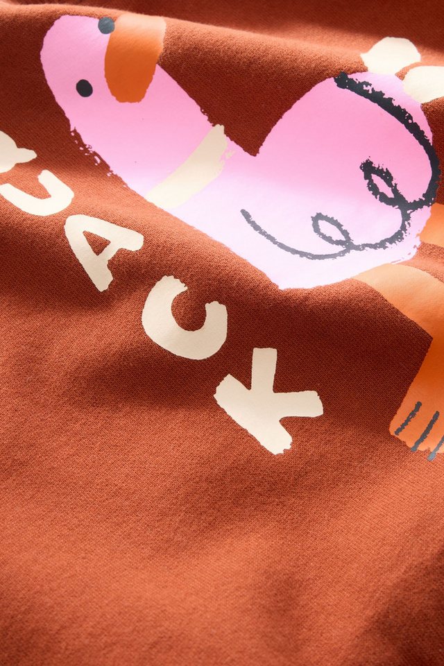 Next Sweatanzug Sweatshirt und Leggings mit Barrel-Bein im Set (2-tlg)