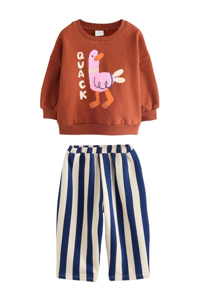 Next Sweatanzug Sweatshirt und Leggings mit Barrel-Bein im Set (2-tlg) Bild 2