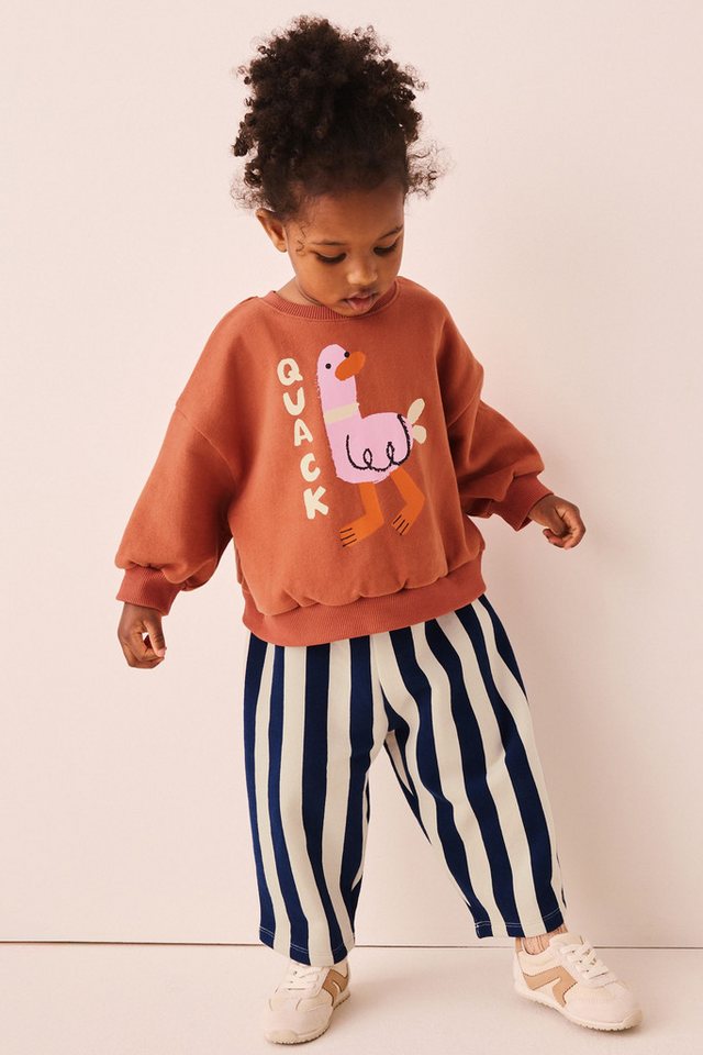 Next Sweatanzug Sweatshirt und Leggings mit Barrel-Bein im Set (2-tlg) Bild 5