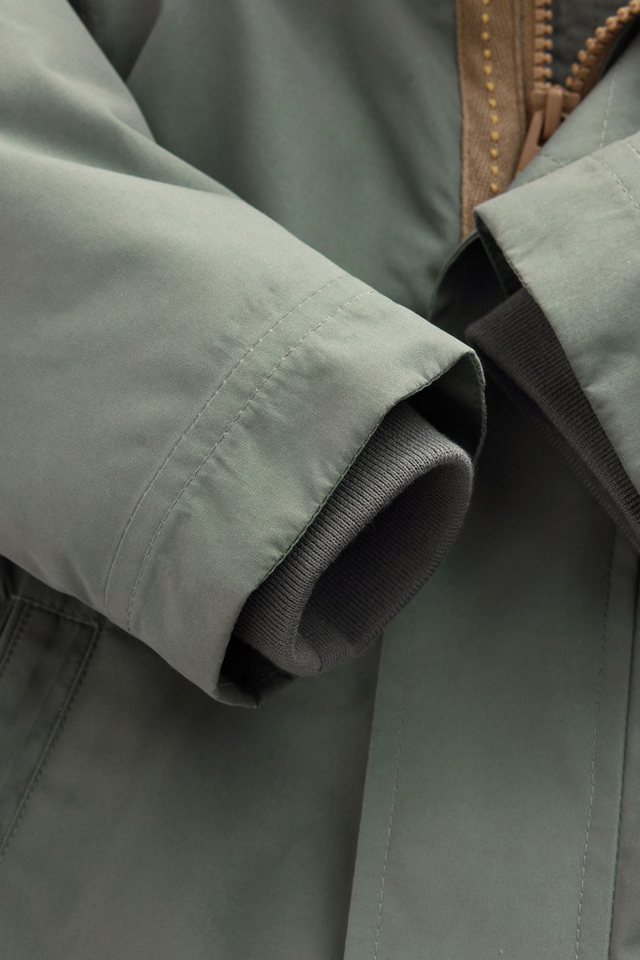 Next Funktionsmantel Wasserdichter Parka mit Borgfutter (1-tlg) Bild 2