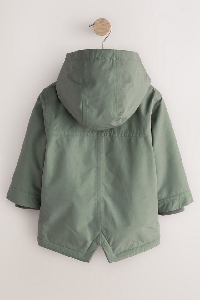 Next Funktionsmantel Wasserdichter Parka mit Borgfutter (1-tlg) Bild 3