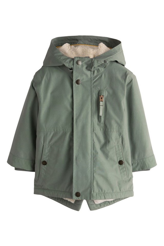 Next Funktionsmantel Wasserdichter Parka mit Borgfutter (1-tlg) Bild 5