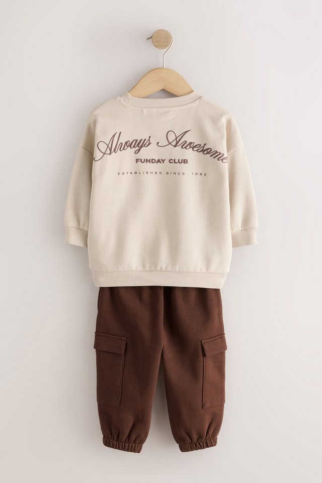 Next Sweatanzug Rundhals-Sweatshirt und Utility-Jogginghose im Set (2-tlg) Bild 2
