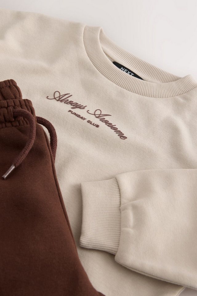 Next Sweatanzug Rundhals-Sweatshirt und Utility-Jogginghose im Set (2-tlg) Bild 5