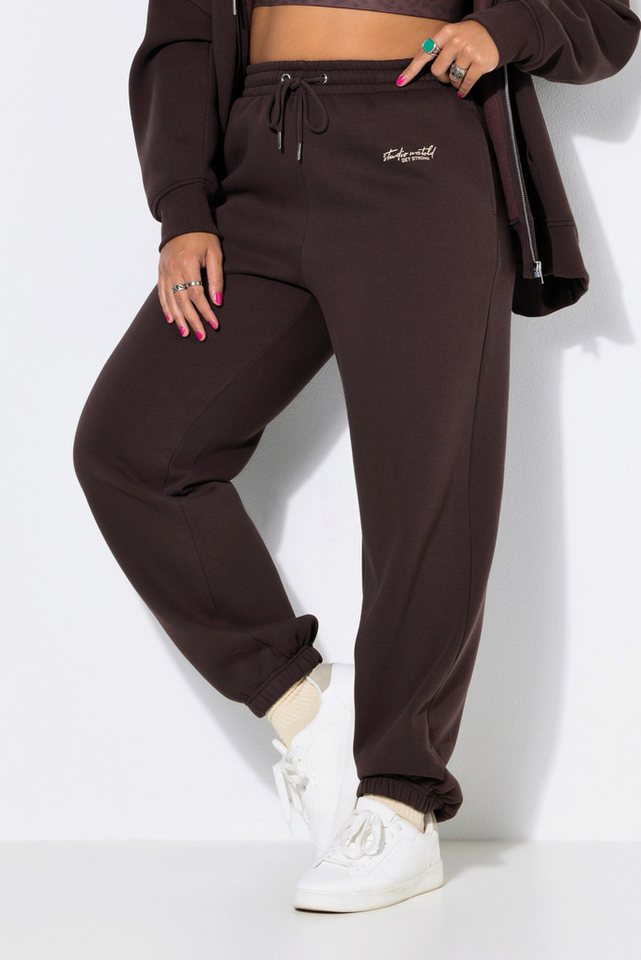 Studio Untold Funktionshose Jogginghose Wide Legs Sweat Elastikbund Bild 4