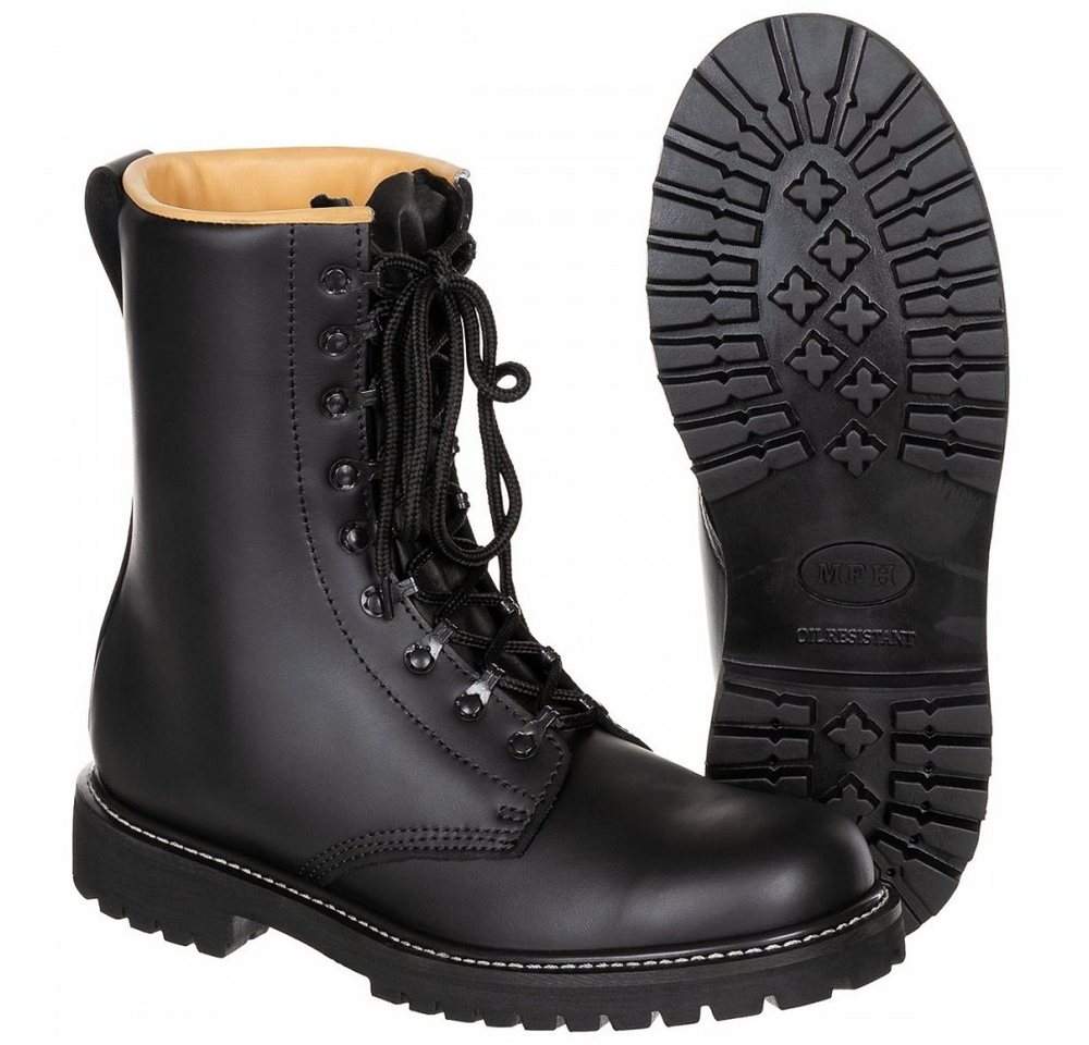 MFH Kampfstiefel,schwarz,Volleder, gute Ausführung, Lederfutter - 46 Stiefel Bild 2