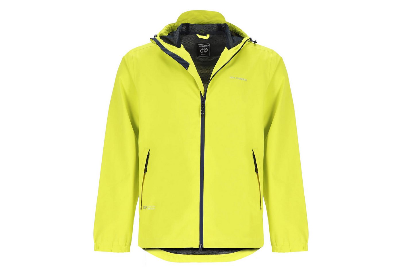 Dry Fashion Fahrradjacke Laboe Herren Funktionsjacke - Regenjacke Outdoor leicht & verstaubar Jacke Wasserdicht, Windicht, Atmungsaktiv, Kapuze mit Vorderschirm