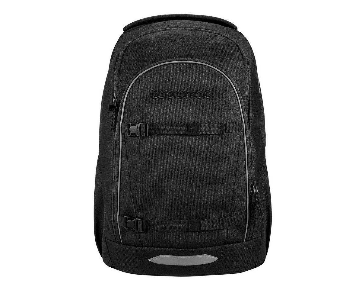 coocazoo Schulranzen Schulrucksack-Set EVERY Midnight Black 2-teilig (2-teilig), ergonomisch, rückenschonend, Leichtgewicht