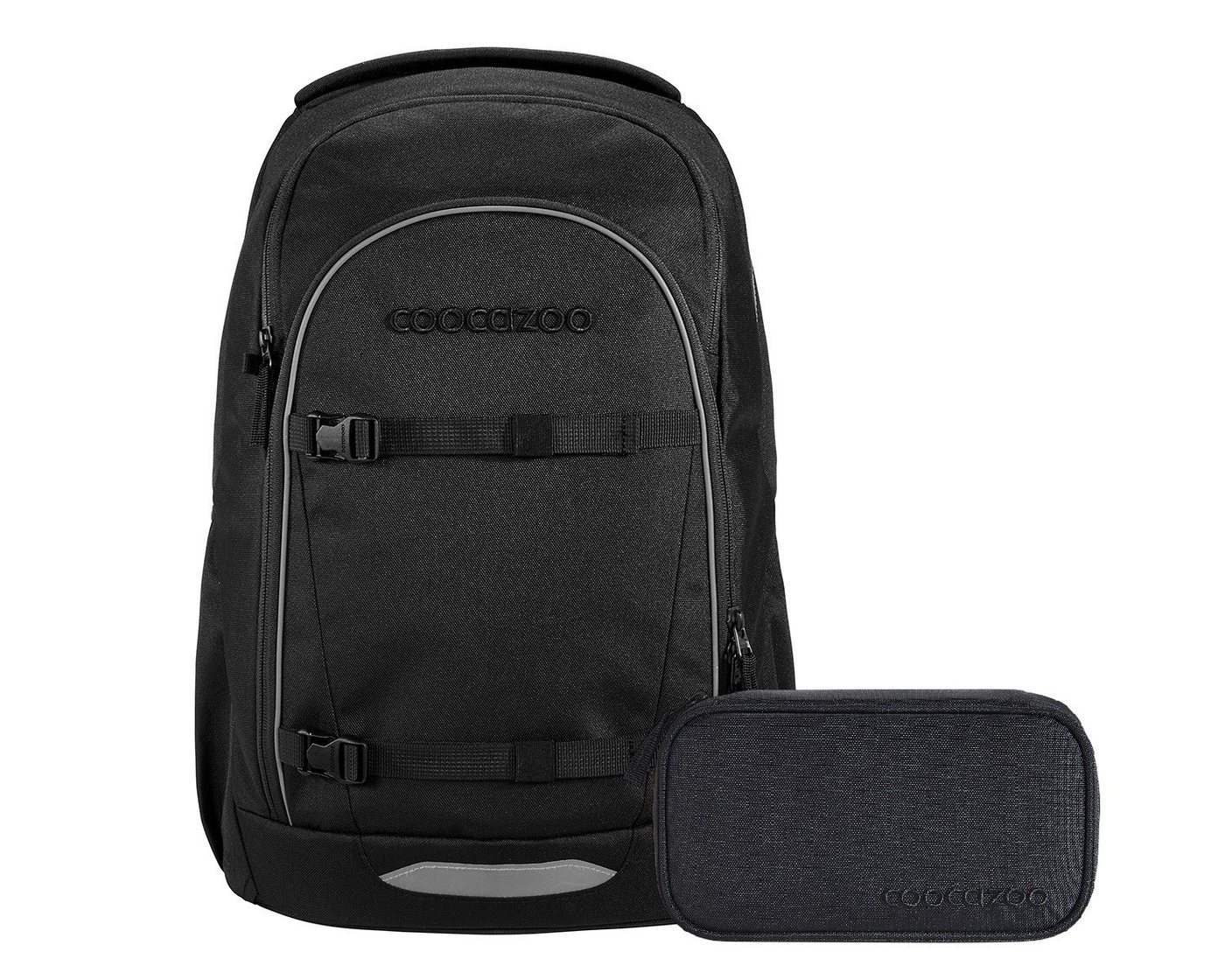 coocazoo Schulranzen Schulrucksack-Set EVERY Midnight Black 2-teilig (2-teilig), ergonomisch, rückenschonend, Leichtgewicht Bild 5
