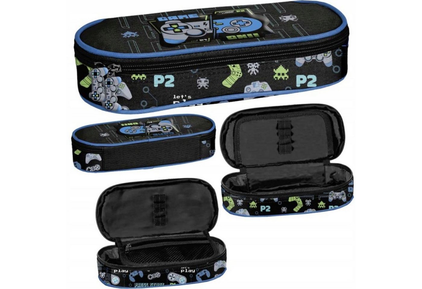 PASO Schulrucksack Paso Schulrucksack Set Pad für Jungen 4-teilig Gaming Rucksack (1-tlg)