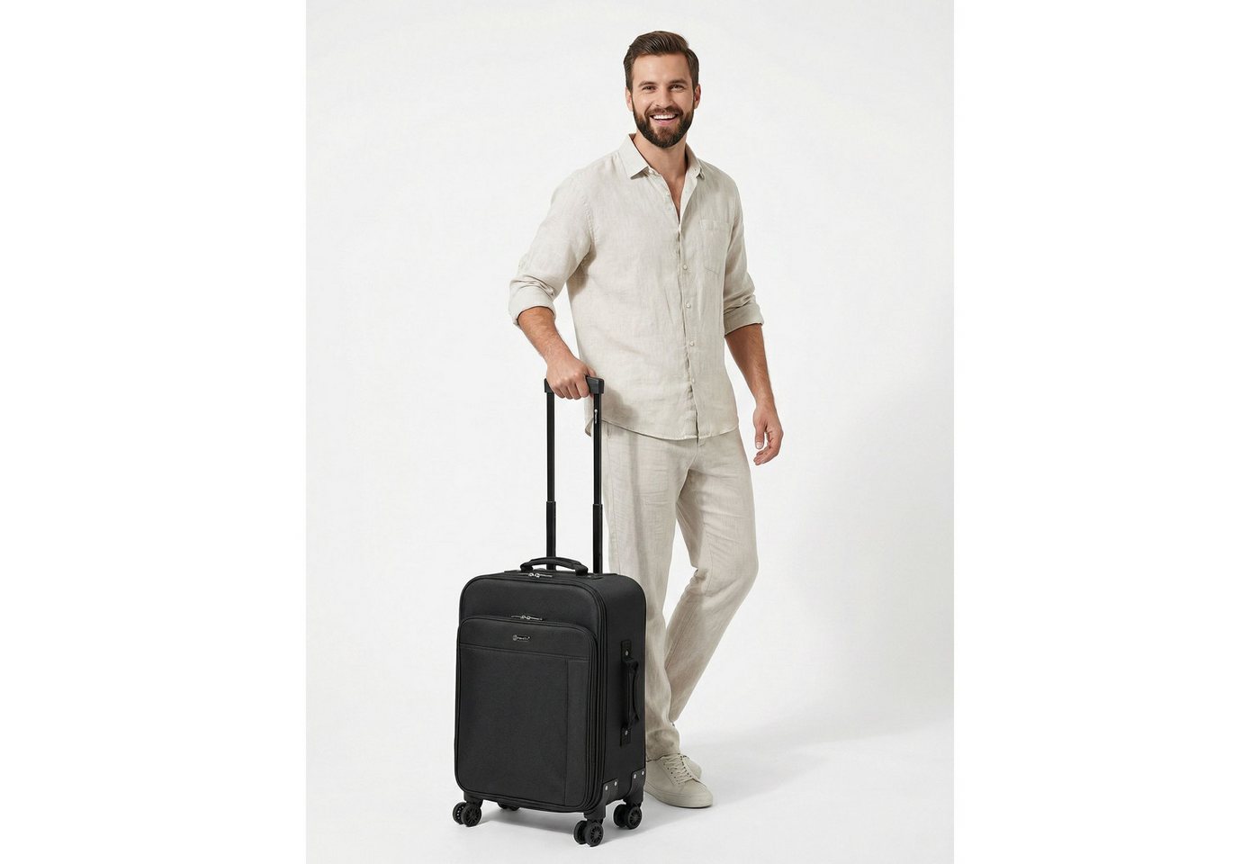 CHECK.IN® Handgepäck-Trolley Sevilla 3.0, 4 Rollen, Polyester