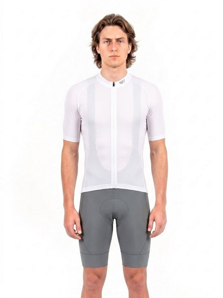 Wulibike Radtrikot Herren Kurzarm Gravel-Trikot für Bikepacking, Fahrradbekleidungsset (2-tlg) Herren Gravel-Set mit Y-Trägerhose und 6 Cargo-Taschen Bild 4
