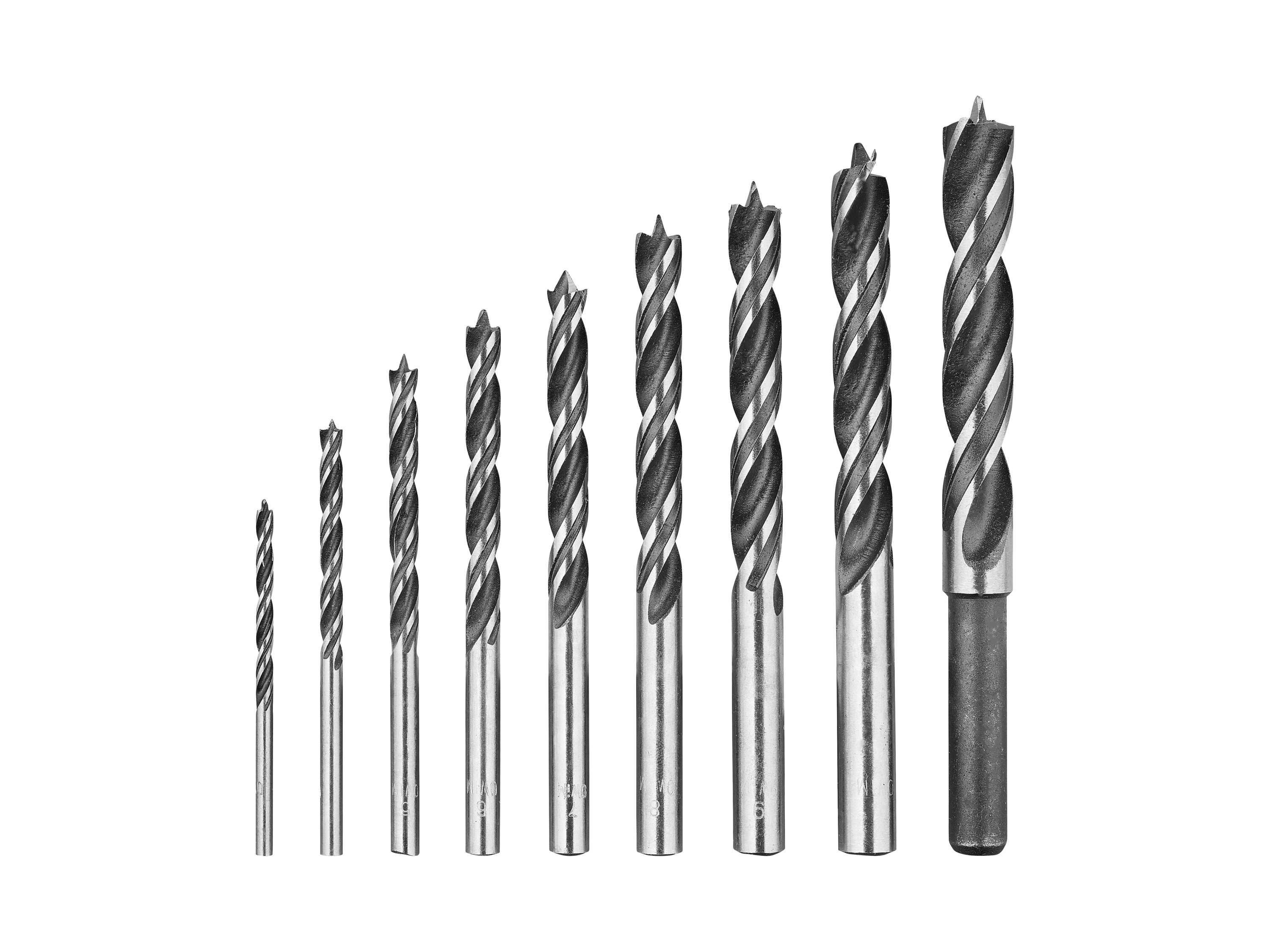 PARKSIDE® HSS-Multifunktionsbohrer-Set / Steinbohrer-Set / Holzbohrer-Set / SDS-Bohrer-Set (Holzbohrer-Set 9tlg.)
