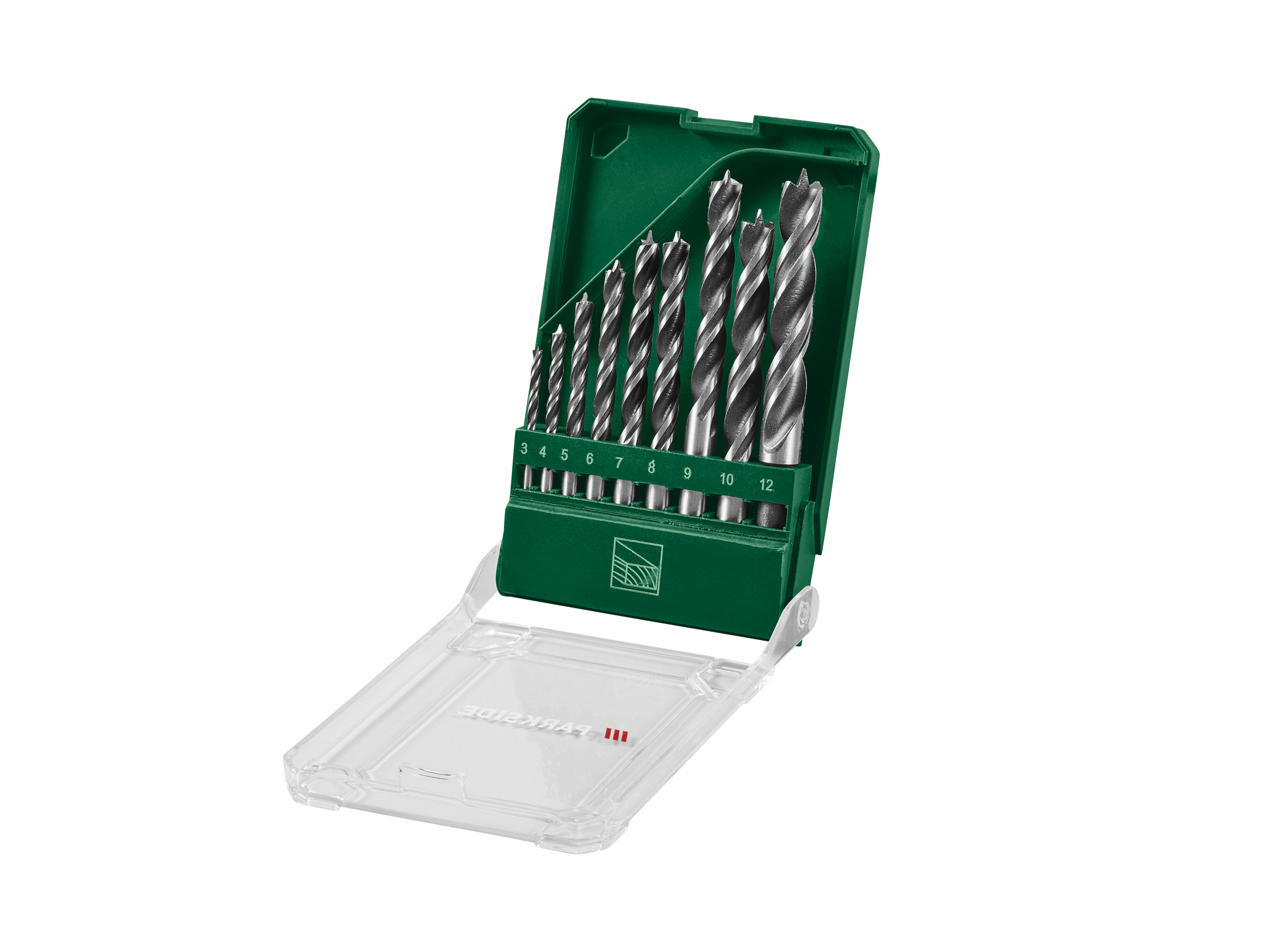 PARKSIDE® HSS-Multifunktionsbohrer-Set / Steinbohrer-Set / Holzbohrer-Set / SDS-Bohrer-Set (Holzbohrer-Set 9tlg.) Bild 2