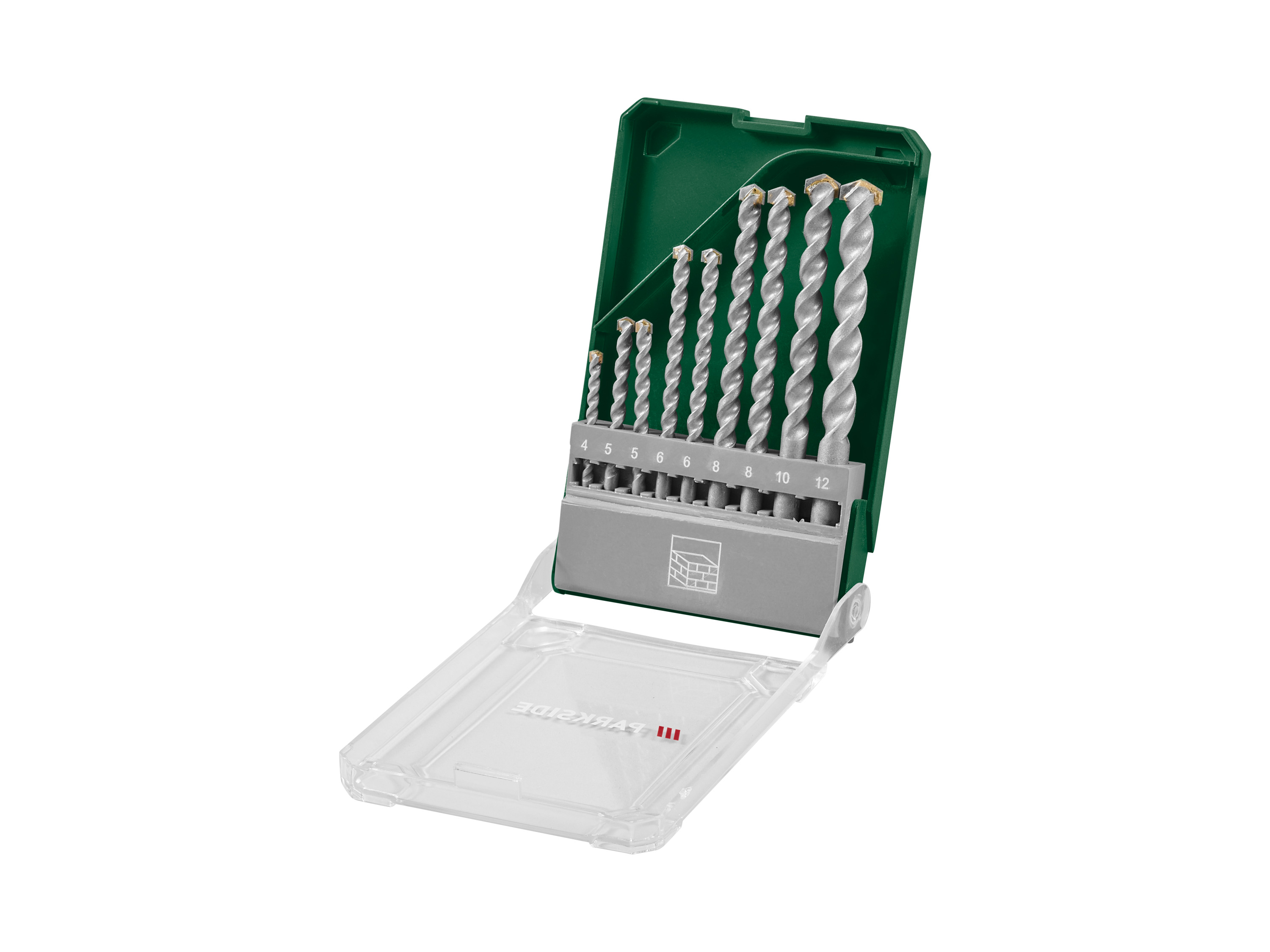 PARKSIDE® HSS-Multifunktionsbohrer-Set / Steinbohrer-Set / Holzbohrer-Set / SDS-Bohrer-Set (Steinbohrer-Set 9tlg.)