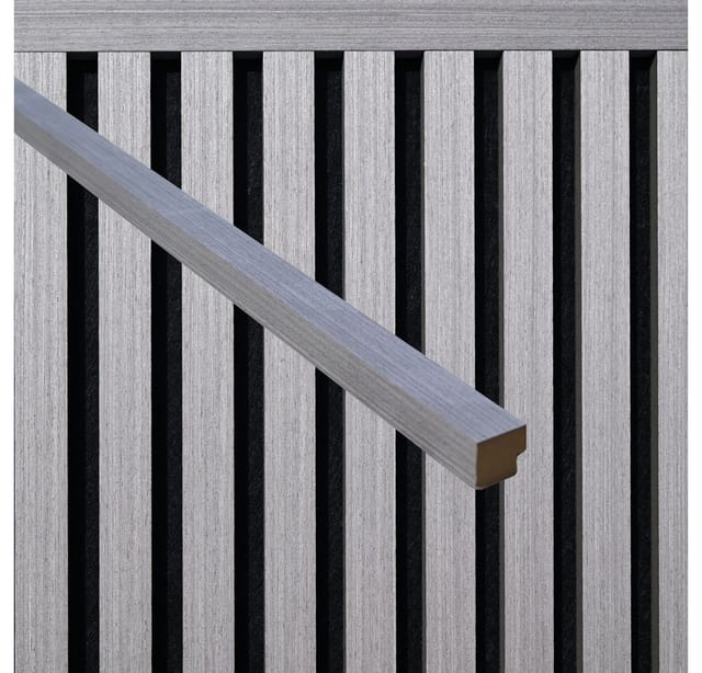 HOME DELUXE Abschlussleiste für Akustikpaneel ENDO Grey Oak - 80 cm - Menge: 5