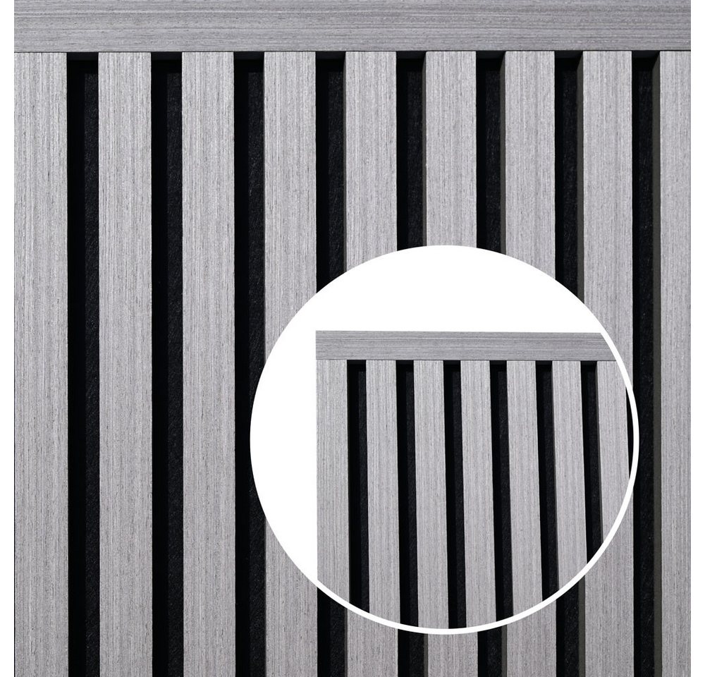 HOME DELUXE Abschlussleiste für Akustikpaneel ENDO Grey Oak - 80 cm - Menge: 5 Bild 2