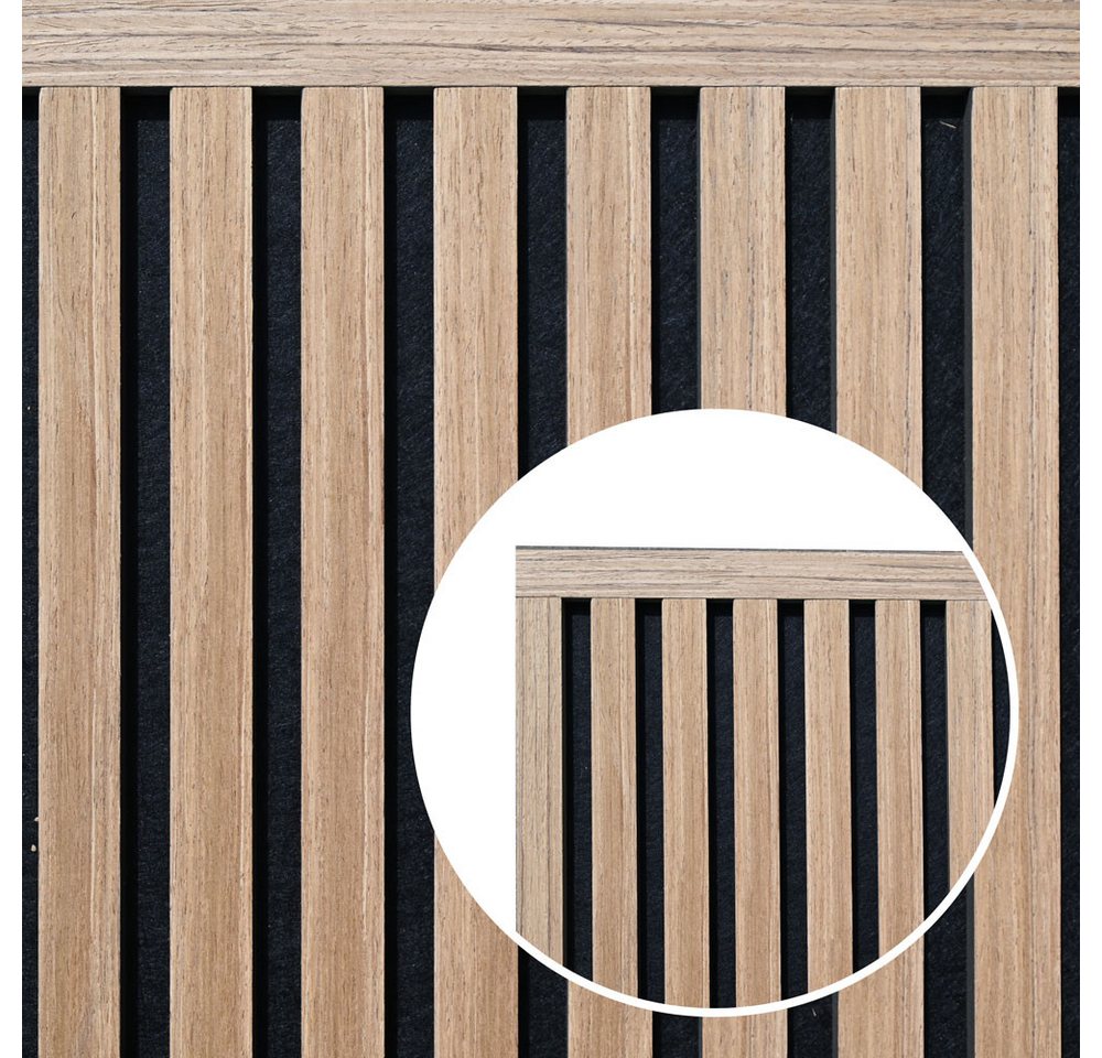 HOME DELUXE Abschlussleiste für Akustikpaneel ENDO Oiled Oak - 80 cm - Menge: 5