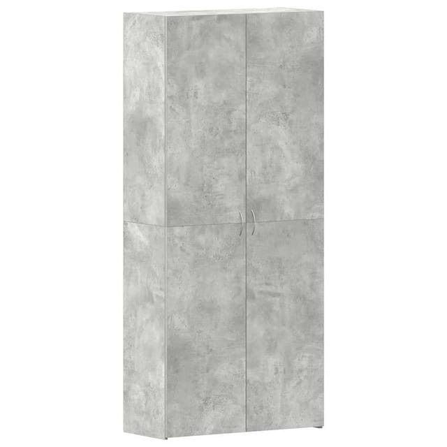 vidaXL Schuhschrank mit Regal Grau 80 x 35,5 x 180 cm Holzwerkstoff 3333839