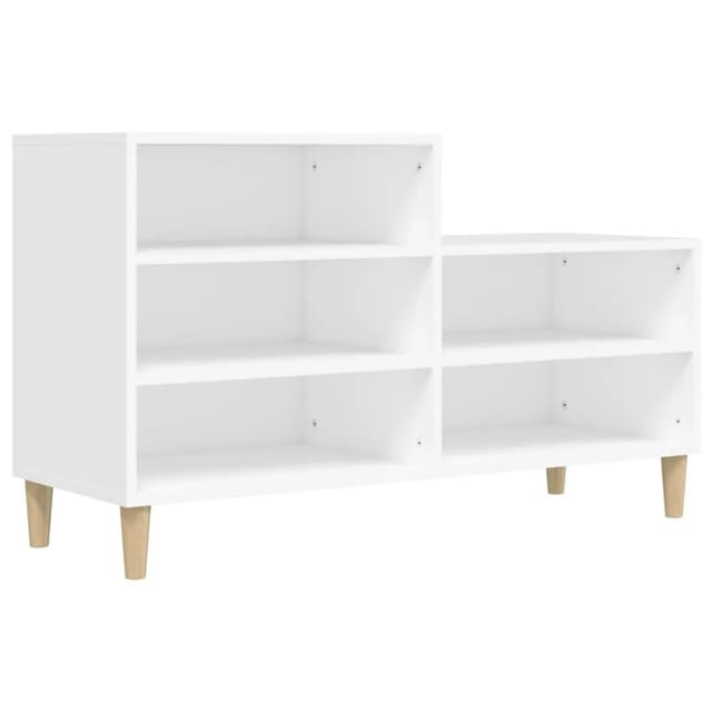 vidaXL Schuhregal Weiß 102x36x60 cm Holzwerkstoff 819724