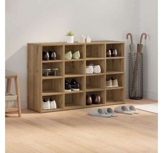 vidaXL Schuhschrank Artisan-Eiche 103 x 30 x 67 cm Holzwerkstoff 875219