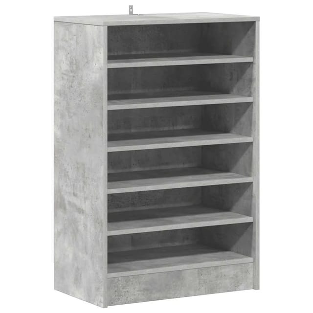 vidaXL Schuhschrank Betongrau 60x35x92 cm Holzwerkstoff 808949
