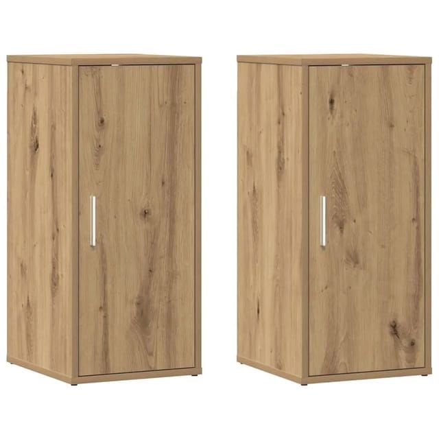 vidaXL Schuhschränke 2 Stk Artisan-Eiche 32x35x70 cm Holzwerkstoff 856707