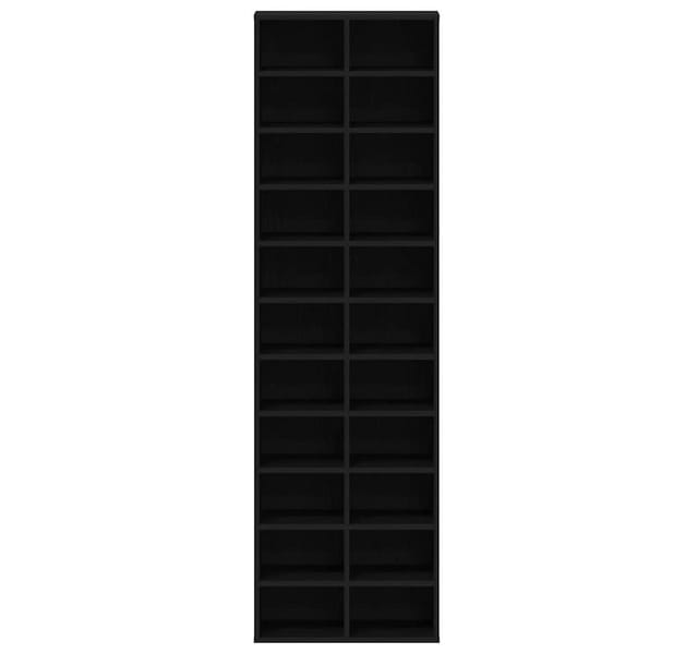 vidaXL Schuhschrank Schwarz Eichen-Optik 54x34x183 cm Holzwerkstoff 859378