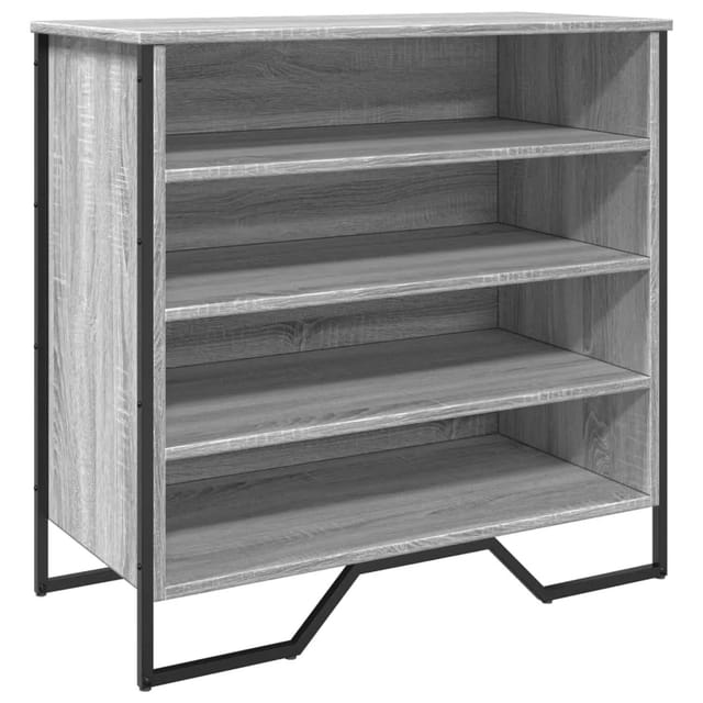vidaXL Schuhregal Grau Sonoma 80x38x78 cm Holzwerkstoff 848652